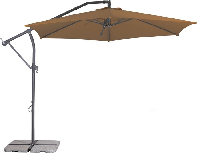 SCHNEIDER Palmera 300 Sonnenschirm in Mocca aus Aluminium und Polyester - Bild 1
