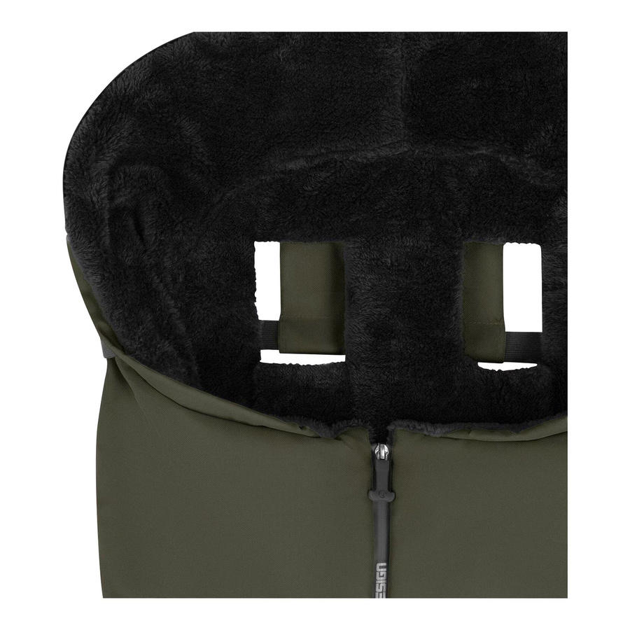 ABC Design Winterfußsack in Oliv mit Thermo-Fleece und reflektierenden Elementen - Bild 2
