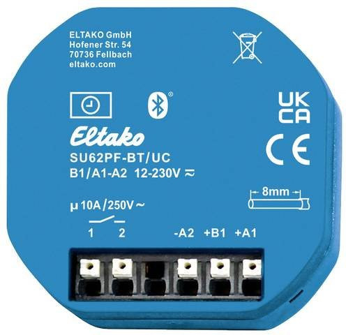 Eltako Schaltuhr 30062006 mit Astro-, Tages- und Wochenprogramm, IP20, Gangreserve und Zufallsfunktion in Blau - Bild 1