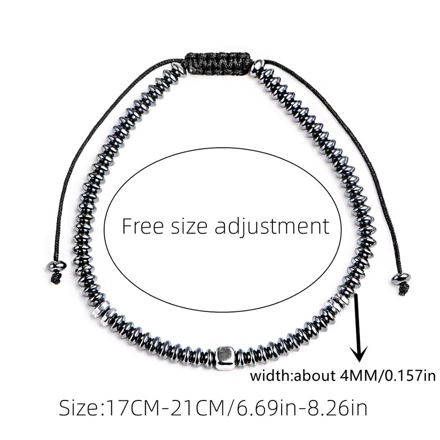 ATTYIRENA Armband, Hämatit, Schwarz, Unisex - Bild 3