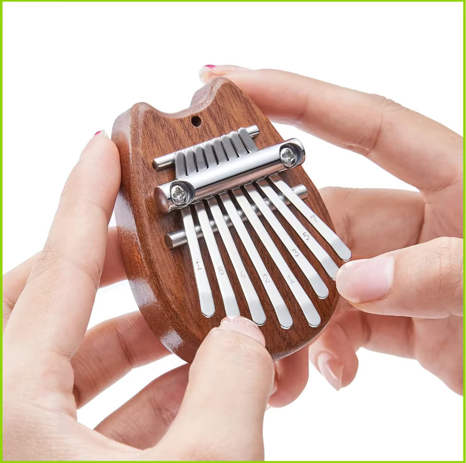 YOUYAN Mini Kalimba Daumenklavier, 8-Tasten, 1-teiliges Set - Bild 2