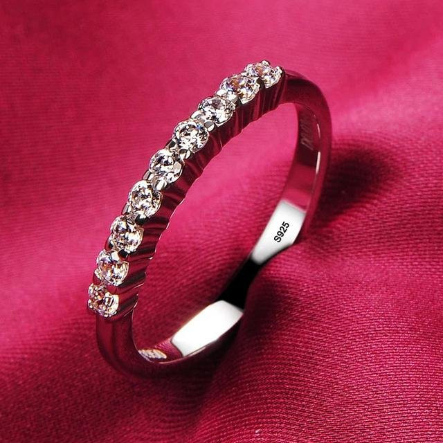 Ring 925 Silber, Weiß, Zirkonia, Diamant, Damen - Bild 1