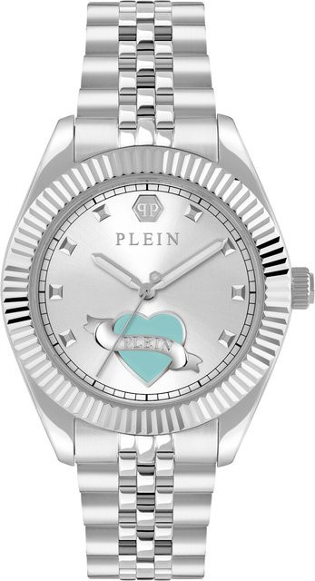 Philipp Plein Damenuhr, Quarz, Edelstahl, Silber, 38 mm, 5 ATM - Bild 1