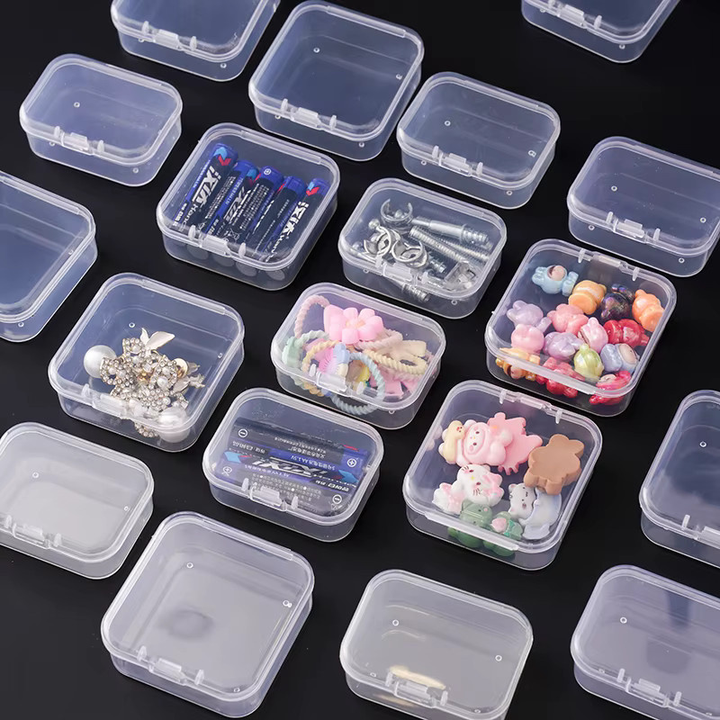 TMZ 10er Set Mini Kunststoff Lagerboxen Transparent aus PP für Schmuck und Kleinteile - Bild 4