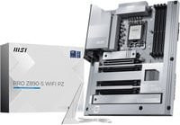 MSI PRO Z890-S WIFI PZ Mainboard mit LGA1851, DDR5, Wi-Fi und Bluetooth in Weiß/Silber - Bild 1
