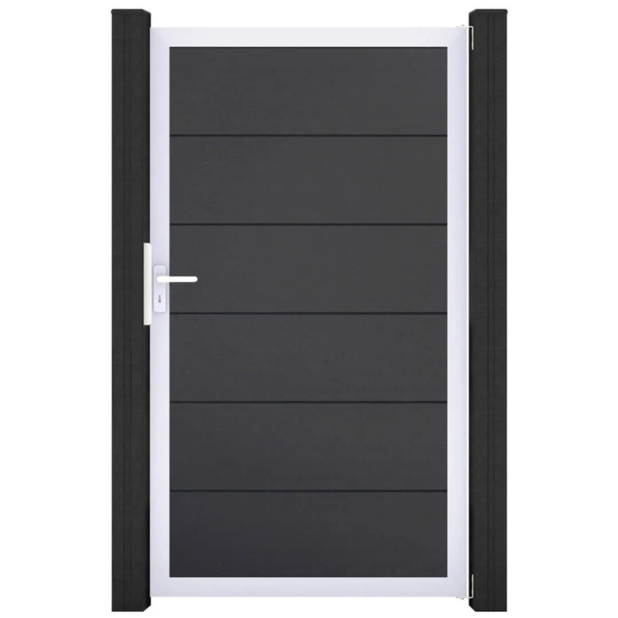 GroJa Steckzaun Tor BasicLine Universal-DIN EV1 in Anthrazit - Bild 2