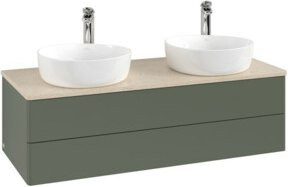 V&B Antao Waschtischunterschrank mit integrierter Beleuchtung, wandmontiert, lackiert, B/T/H: 120 x 36 x 50 cm - Bild 1