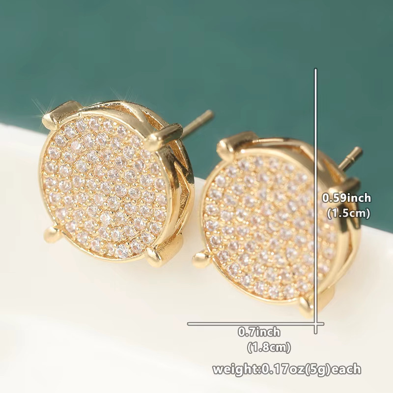 YoYo Ohrstecker, Gold, Zirkonia, Damen - Bild 2