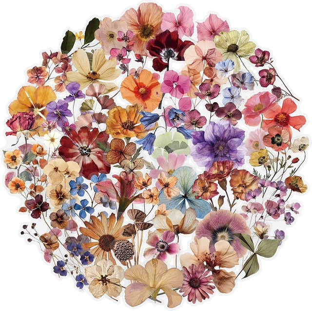 Charile Vintage Cartoon Blume Aufkleber, Papier, Multicolor - Bild 1