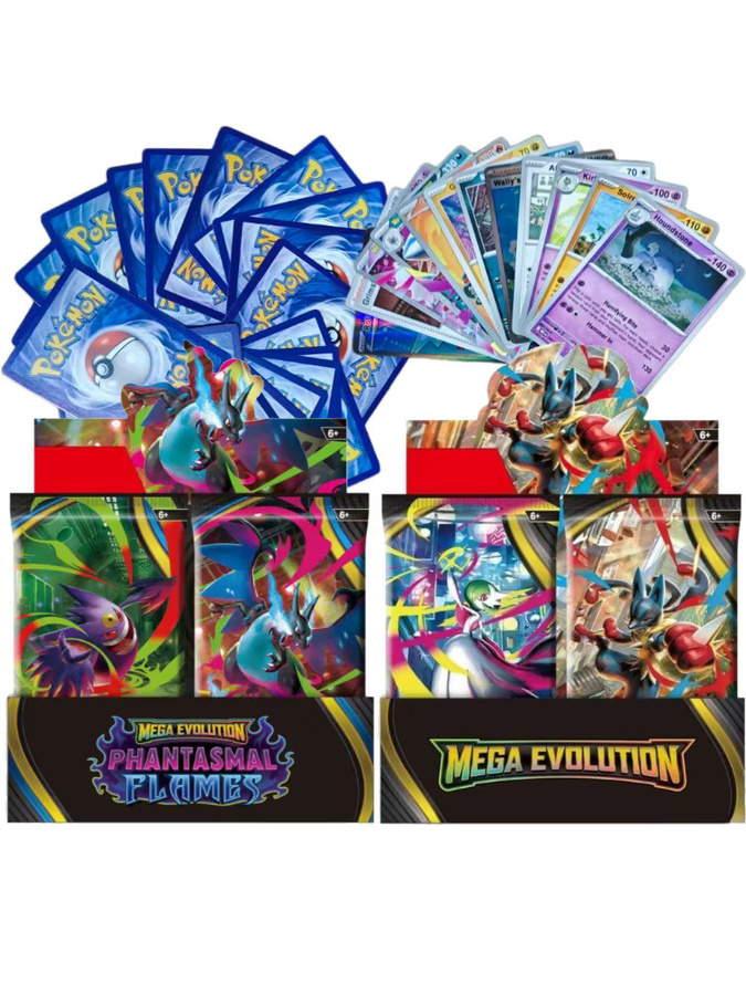 Bandai Pokémon Mega Evolution Phantasmal Flames Booster Box, Sammelkartenspiel, ab 6 Jahren - Bild 4