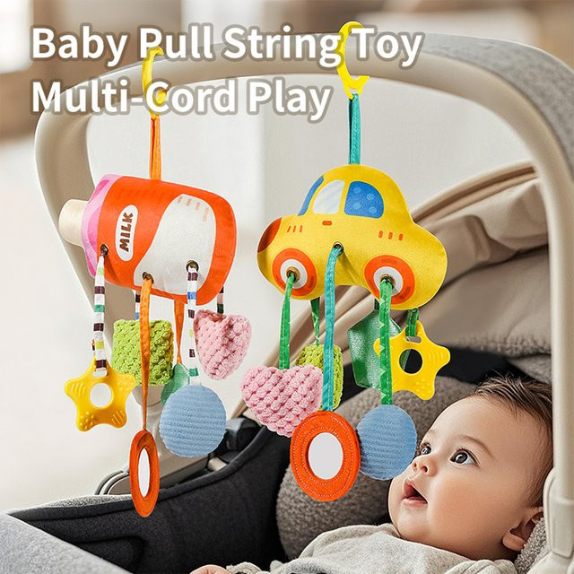 Baby-Bettglocke Spielzeug, Auto-Milchflaschen-Design, Hängefigur, Bunt / Mehrfarbig - Bild 1