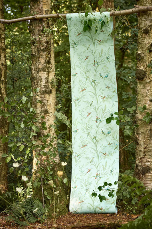 Sanderson Tapete Tuileries mit floralem Naturmotiv in Sage und Multicolour aus Vlies - Bild 2
