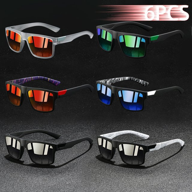 Sonnenbrille für Herren, quadratisch, Vollrand, Kunststoff - Bild 1