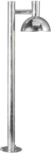 Nordlux Arki 100 Pollerleuchte E27 aus verzinktem Stahl in Silber für Außenbereiche - Bild 1