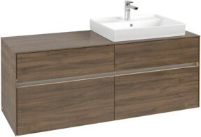 V&B Waschtischunterschrank Collaro mit LED-Beleuchtung, B/H/T: 140 x 54,8 x 50 cm - Bild 1