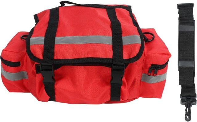 SHhuale Notfalltasche mit reflektierenden Streifen und Trageriemen in Rot - Bild 1