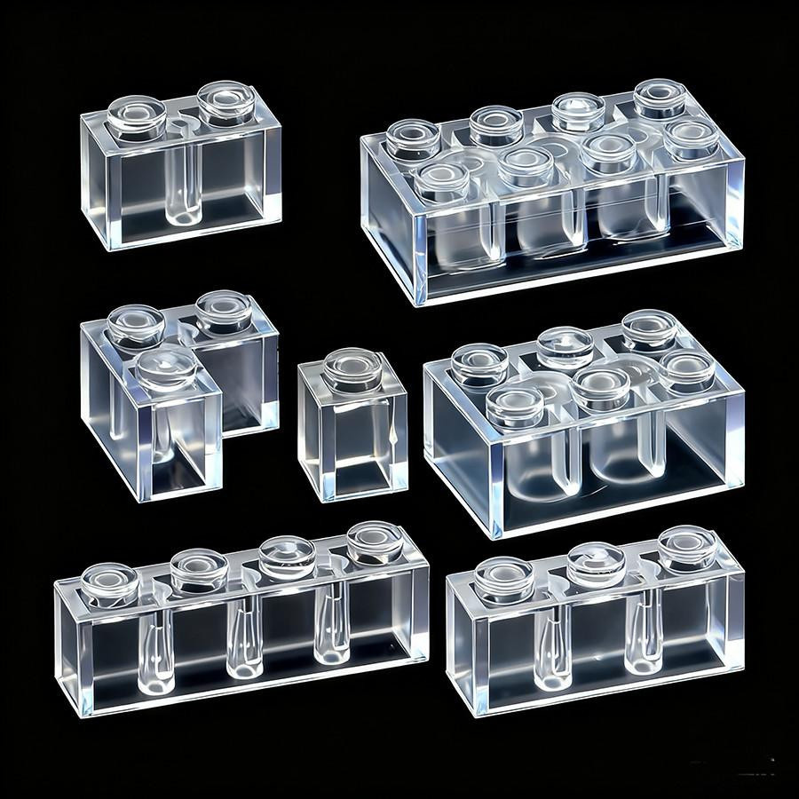 Yiran toy Kompakte Partikelmischung Steine Transparent Klar 55-teiliges Set - Bild 5