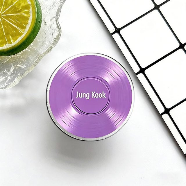 BTS ARIRANG Handyhalter aus Acryl im Schallplatten-Stil lila Kpop Fan Merchandise Jungkook - Bild 1
