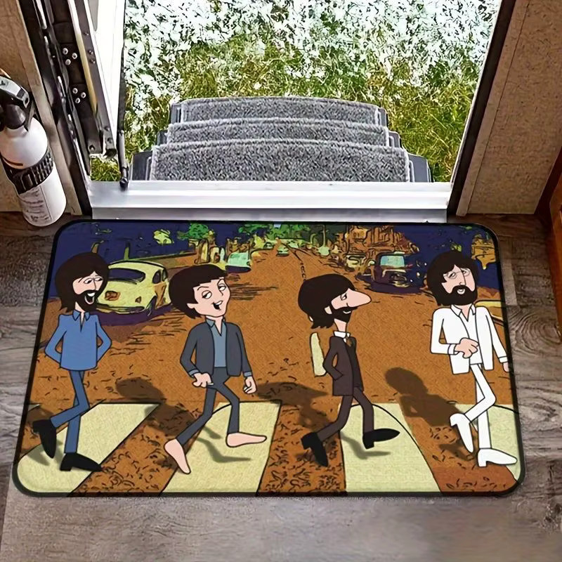 VIKAMA Fußmatte mit Musiknoten und Welcome-Schriftzug, modern und künstlerisch, B/T: 60 x 40 cm - Bild 1