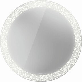 Duravit Lichtspiegel Happy D.2 Plus kreisförmiger Badspiegel mit dimmbarer LED in Warmweiß, B/H: 90 x 90 cm, Tiefe: 4,7 cm - Bild 1