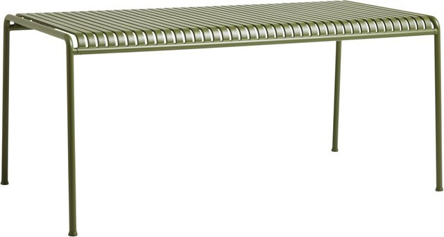 HAY Palissade Gartentisch aus lackiertem Stahl in Grün - Bild 1