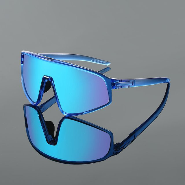 Kammpt Sportsonnenbrille, Herren, Vollrand, Wrap, Blau, Kunststoff - Bild 1