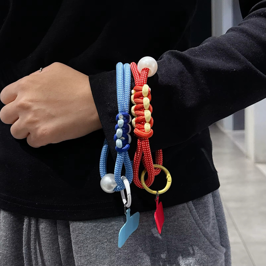 ZHANZHI Telefon-Charm, Handgelenk-Perlen-Kurzseil, Unisex - Bild 2