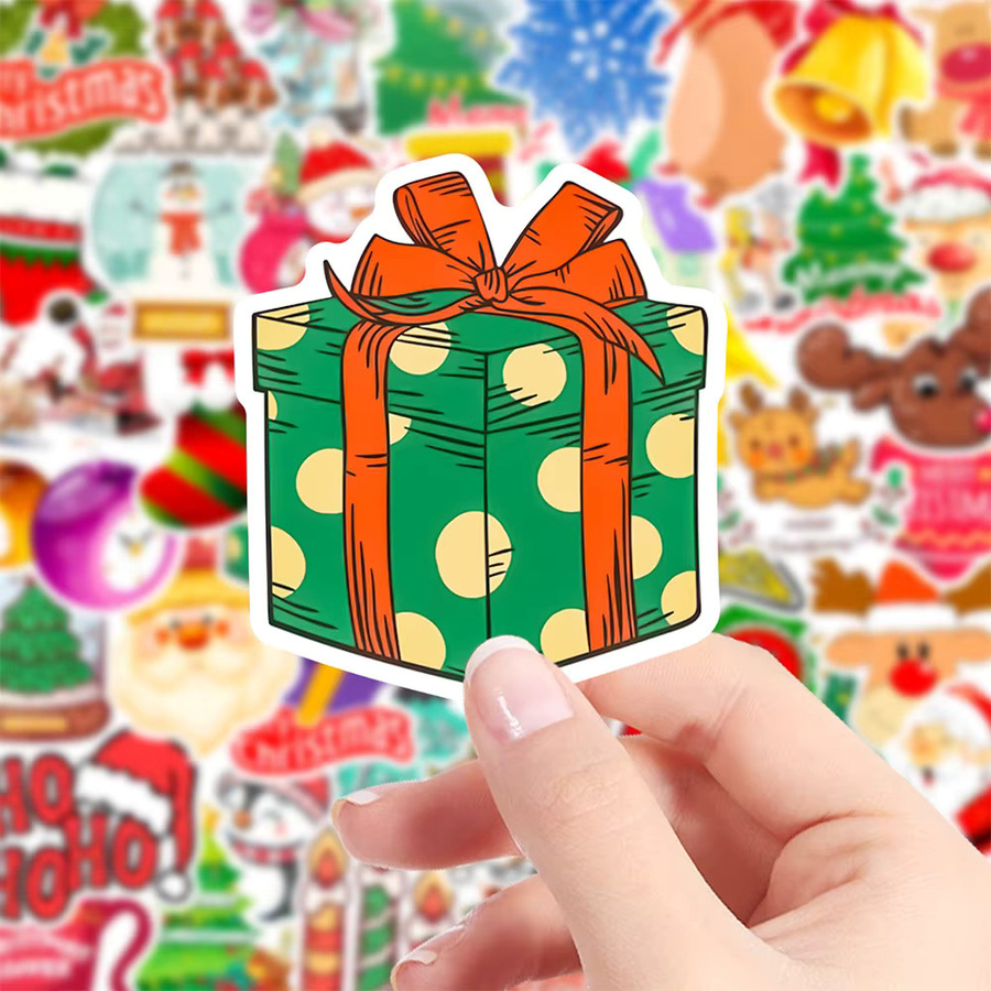 Charile Weihnachtsaufkleber, Weihnachtsmann, Aufkleber, 10 Stück - Bild 3