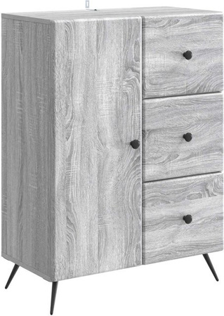 vidaXL Sideboard Modern in Grau Sonoma, B/T/H: 66 x 34,5 x 90 cm