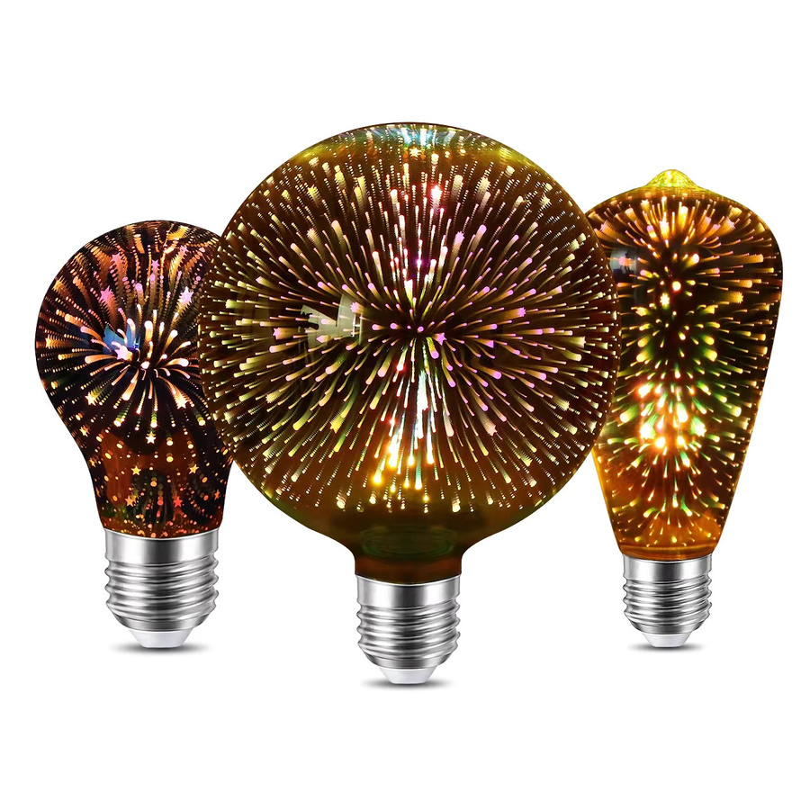 MALITAI Retro LED-Glühbirne im Edison-Stil mit 3D-Effekt, E27, transparentes Glas - Bild 5