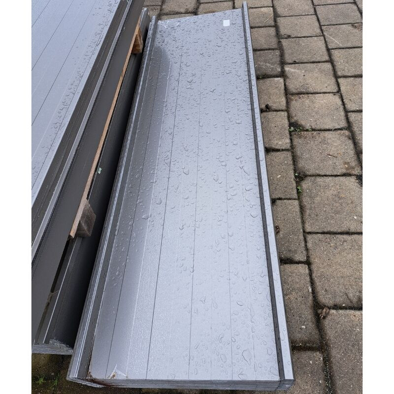 Trapezblech in Stehfalzoptik von Friedrich von Lien AG in Graualuminium RAL 9007, Länge: 1,75 m - Bild 1
