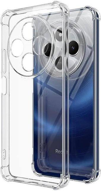 Stoßfeste transparente Silikon Handyhülle mit Airbag-Schutz für Xiaomi Redmi 14C 13 13C 12 12C 11A 10 10A 10C 9 9A 9C Redmi A4 - Bild 1