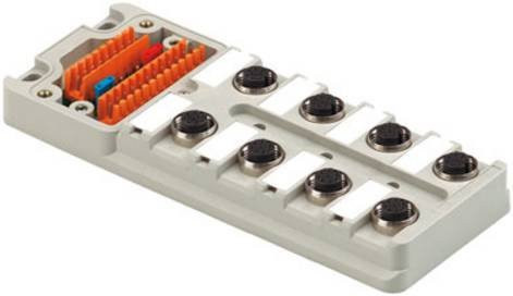 Weidmüller SAI-8-M 5P M12 OL UT 1740191000 Sensor/Aktorbox passiv, M12-Verteiler mit Metallgewinde, Grau, 2 Stück - Bild 1