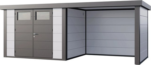 Telluria Gerätehaus Classico in Weiß mit B/T/H: 602 x 258 x 219 cm - Bild 1