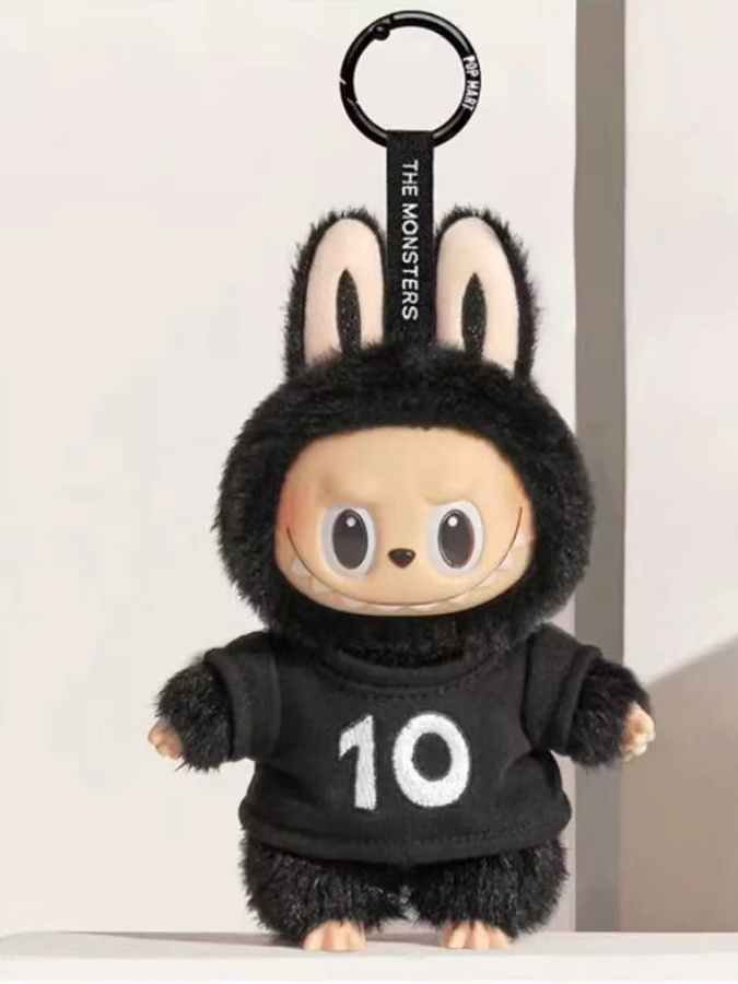 POPMART Labubu 10. Jubiläum, Blindbox, Schwarz, Plüsch / Textil - Bild 3