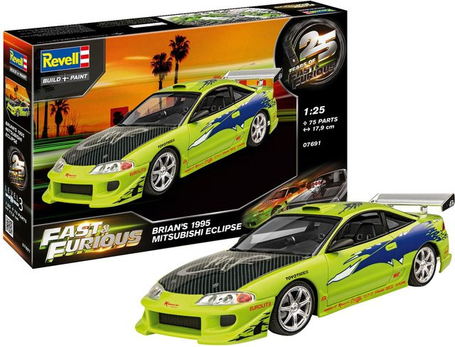 Revell Fast & Furious Brian's 1995 Mitsubishi Eclipse, Modellauto, 1:25, ab 10 Jahren - Bild 2