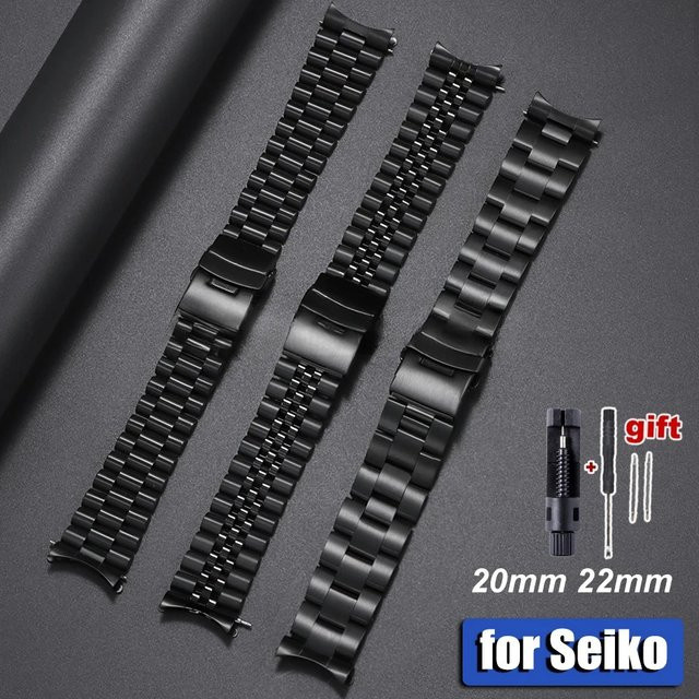 eelhoe Uhrenarmband Edelstahl, Silber, Herren - Bild 1