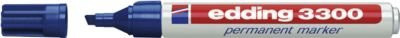 Edding Permanentmarker 3300 mit Keilspitze in Blau - Bild 2