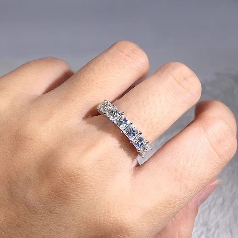 Huitan Mode Ringe, Silber, Kristall, Zirkonia, Damen - Bild 2