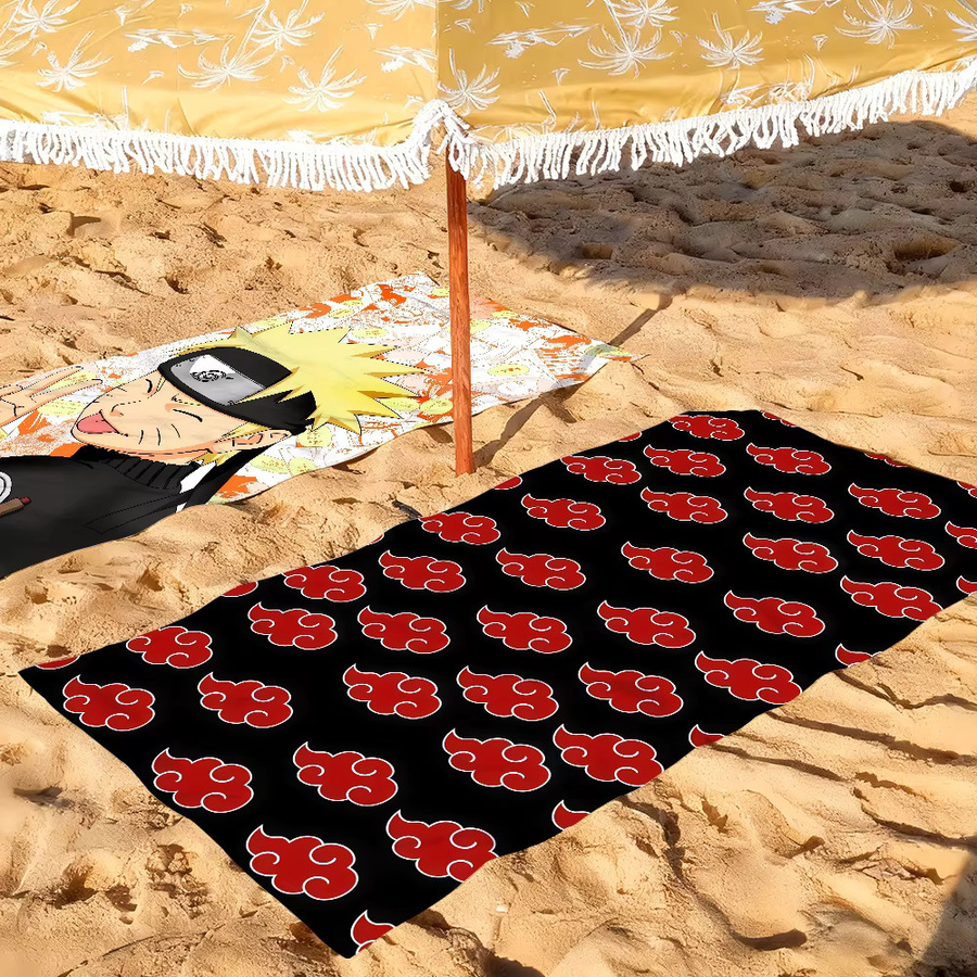 Schnelltrocknendes Naruto Anime Handtuch in Multicolour für Schwimmbad, Camping, Yoga und Fitnessstudio - Bild 5