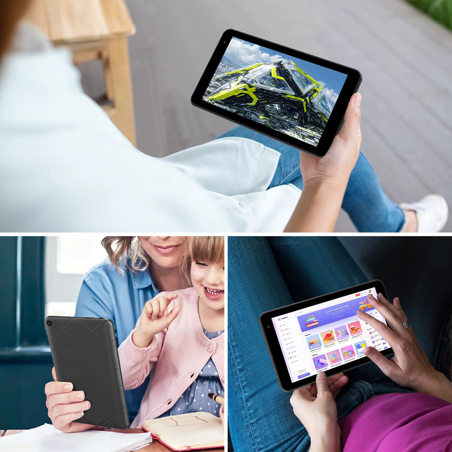 BAKEN 7-Zoll Android 15 Tablet in Schwarz mit 8GB RAM, 32GB Speicher, HD IPS Display, WLAN und Bluetooth - Bild 4