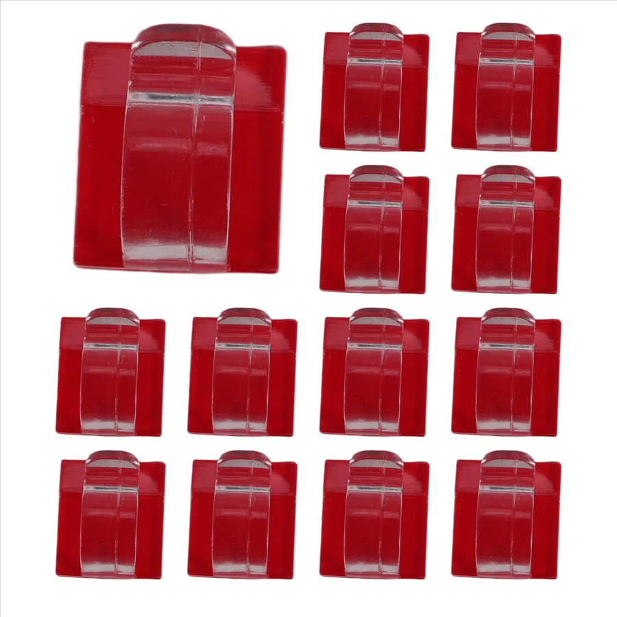 Supernew Haken für Lichterketten im Freien, 50er-Pack transparente Clips mit wasserdichter Kleberückseite - Bild 4