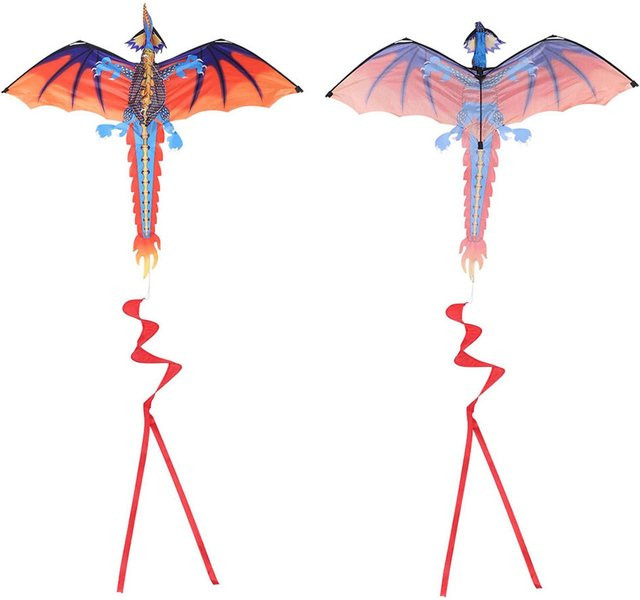 Fishine 3D Drachen Kite Outdoor Fliegender Drachen Nylongewebe Bunt - Bild 1