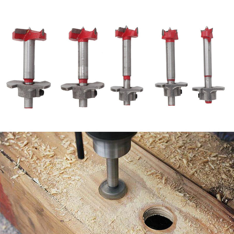 Fishine Forstnerbohrer Set 5-teilig mit Carbide-Spitze in Multicolour, Durchmesser: 15 mm, 20 mm, 25 mm und 30 mm und 35 mm - Bild 4