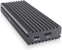 ICY BOX 60913 M.2-Festplatten-Gehäuse für SATA SSD, USB-C, Grau - Bild 1