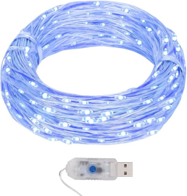 vidaXL LED-Lichterdraht Blau mit 400 LEDs und 40 m Länge aus Kupfer für Innen- und Außenbereich - Bild 1
