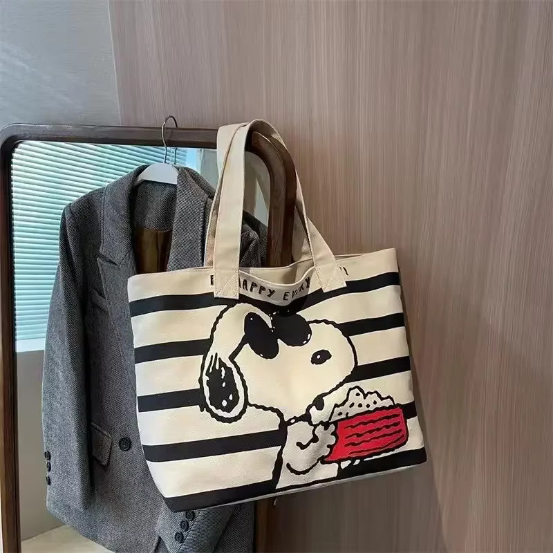 Bandai Snoopy Student Cartoon-Einkaufstasche, Canvas-Tasche - Bild 5