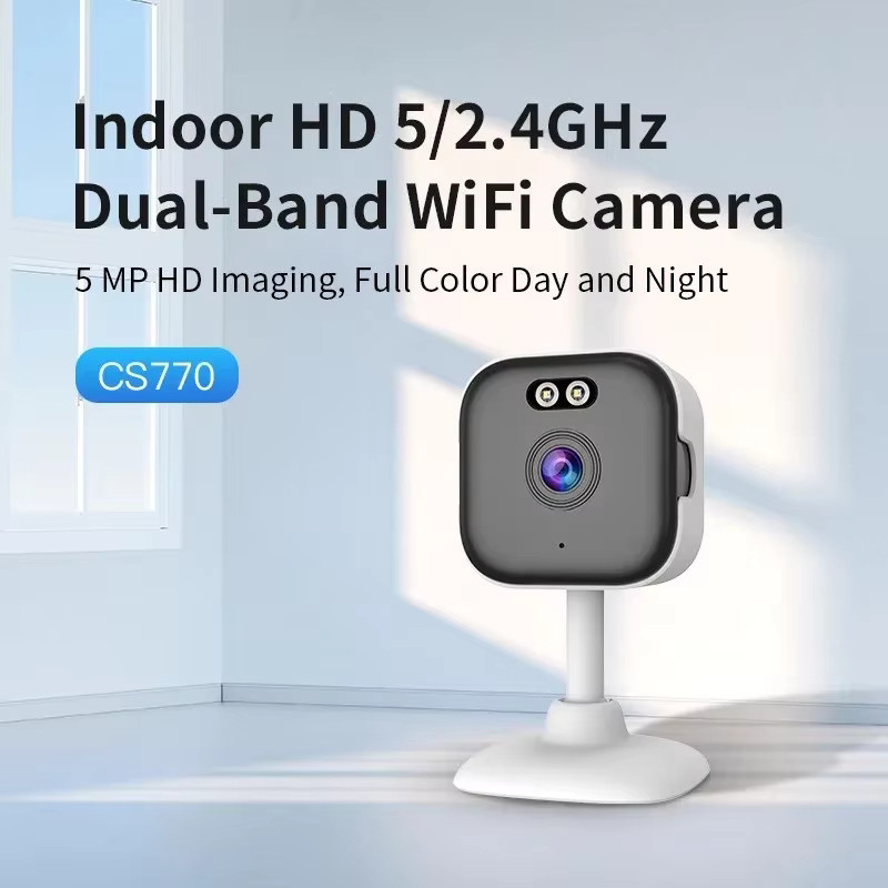 DiFang 2K 3MP WLAN-Babyphone IP-Kamera mit Nachtsicht und Bewegungserkennung, Weiß - Bild 2