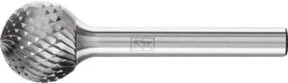 PFERD TOOLS Hartmetall Frässtift Kugel KUD silber Ø 16 x 14 mm Schaft-Ø 6 mm Z4 universal mittel fein - Bild 1