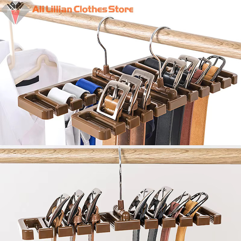 WHPHous Multifunktionaler Organizer Rack für Krawatten, Gürtel und Schals in Schwarz - Bild 3